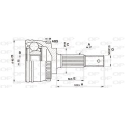 Sada kĺbov hnacieho hriadeľa OPEN PARTS CVJ5339.10