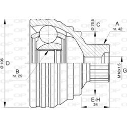 Sada kĺbov hnacieho hriadeľa OPEN PARTS CVJ5785.10