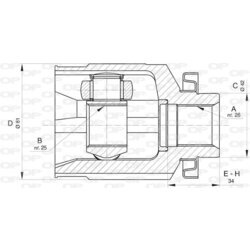 Sada kĺbov hnacieho hriadeľa OPEN PARTS CVJ5810.20