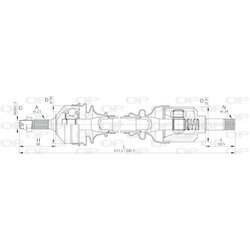 Hnací hriadeľ OPEN PARTS DRS6123.00