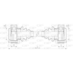 Hnací hriadeľ OPEN PARTS DRS6219.00