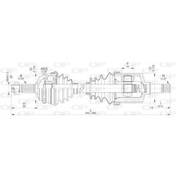 Hnací hriadeľ OPEN PARTS DRS6274.00