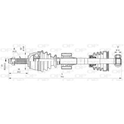 Hnací hriadeľ OPEN PARTS DRS6380.00