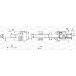 Hnací hriadeľ OPEN PARTS DRS6484.00