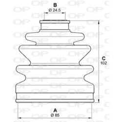 Manžeta hnacieho hriadeľa - opravná sada OPEN PARTS SJK7029.00 - obr. 1