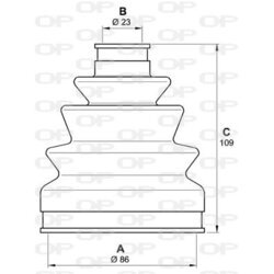 Manžeta hnacieho hriadeľa - opravná sada OPEN PARTS SJK7113.00 - obr. 1