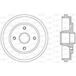 Brzdový bubon OPEN PARTS BAD9076.30