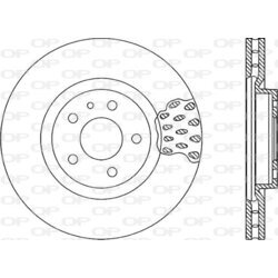 Brzdový kotúč OPEN PARTS BDA1017.20