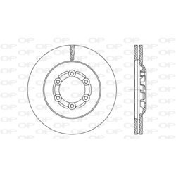 Brzdový kotúč OPEN PARTS BDA2711.20