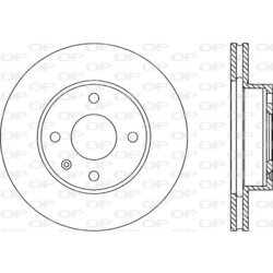 Brzdový kotúč OPEN PARTS BDR1170.20