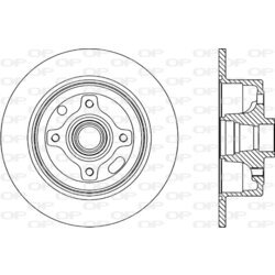 Brzdový kotúč OPEN PARTS BDR1413.10