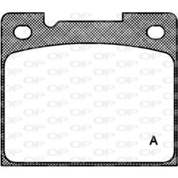 Sada brzdových platničiek kotúčovej brzdy OPEN PARTS BPA0039.30