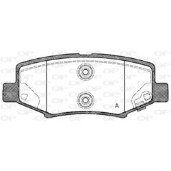 Sada brzdových platničiek kotúčovej brzdy OPEN PARTS BPA1264.02