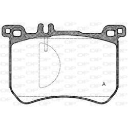 Sada brzdových platničiek kotúčovej brzdy OPEN PARTS BPA1533.00