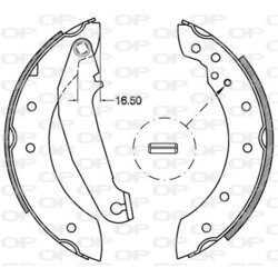 Sada brzdových čeľustí OPEN PARTS BSA2110.00