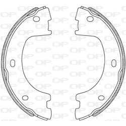 Sada brzdových čeľustí OPEN PARTS BSA2244.00