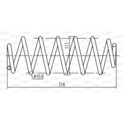 Pružina podvozku OPEN PARTS CSR9066.02