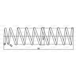 Pružina podvozku OPEN PARTS CSR9211.00