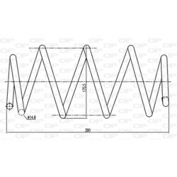 Pružina podvozku OPEN PARTS CSR9284.00