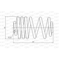 Pružina podvozku OPEN PARTS CSR9345.00