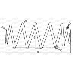 Pružina podvozku OPEN PARTS CSR9348.00
