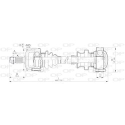 Hnací hriadeľ OPEN PARTS DRS6189.00