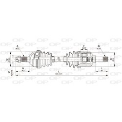 Hnací hriadeľ OPEN PARTS DRS6218.00