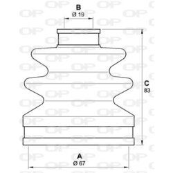 Manžeta hnacieho hriadeľa - opravná sada OPEN PARTS SJK7101.00 - obr. 1