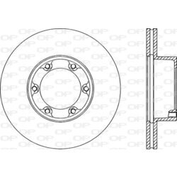 Brzdový kotúč OPEN PARTS BDA1451.20