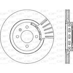 Brzdový kotúč OPEN PARTS BDA1586.20