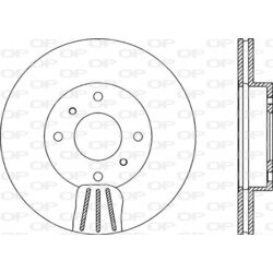 Brzdový kotúč OPEN PARTS BDA1885.20