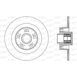Brzdový kotúč OPEN PARTS BDA2708.30