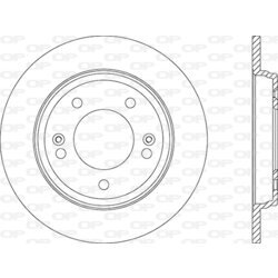 Brzdový kotúč OPEN PARTS BDA2876.10