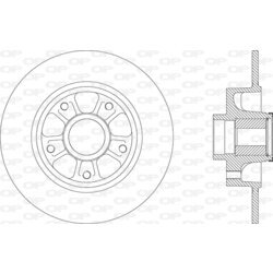 Brzdový kotúč OPEN PARTS BDA2880.30