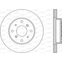 Brzdový kotúč OPEN PARTS BDR1053.20
