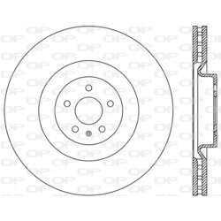 Brzdový kotúč OPEN PARTS BDR2834.20