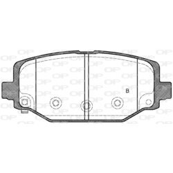Sada brzdových platničiek kotúčovej brzdy OPEN PARTS BPA1483.04 - obr. 1