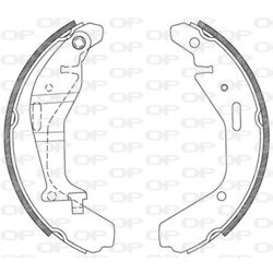 Sada brzdových čeľustí OPEN PARTS BSA2112.00