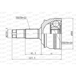 Sada kĺbov hnacieho hriadeľa OPEN PARTS CVJ5011.10