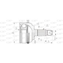 Sada kĺbov hnacieho hriadeľa OPEN PARTS CVJ5512.10