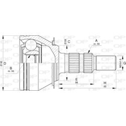 Sada kĺbov hnacieho hriadeľa OPEN PARTS CVJ5789.10