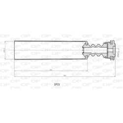 Ochranná sada tlmiča proti prachu OPEN PARTS DCK5106.02