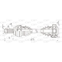 Hnací hriadeľ OPEN PARTS DRS6348.00