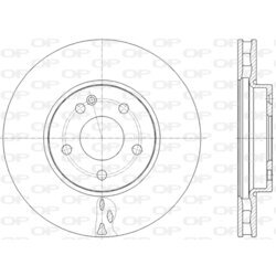 Brzdový kotúč OPEN PARTS BDA2824.20