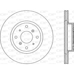 Brzdový kotúč OPEN PARTS BDR1052.20