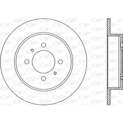 Brzdový kotúč OPEN PARTS BDR1800.10
