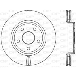 Brzdový kotúč OPEN PARTS BDR2445.20