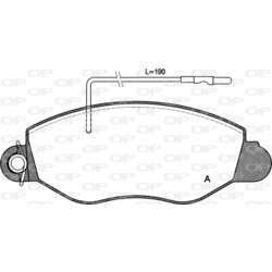 Sada brzdových platničiek kotúčovej brzdy OPEN PARTS BPA0772.22