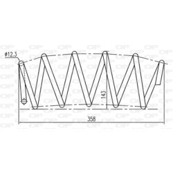 Pružina podvozku OPEN PARTS CSR9031.02