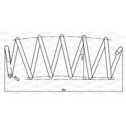 Pružina podvozku OPEN PARTS CSR9103.02